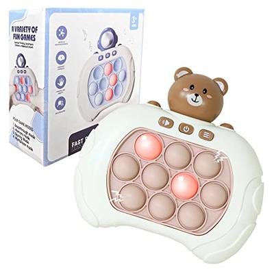 Quick Push Toy with Lights, Fast Push Bubble Game Animal Version Fidget  Sensory Toys, Pocket Game for Kids Children's Decompression Breakthrough