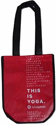Lululemon This is Yoga Reusable Lunch Tote & Carryall Gym Bag -  Collapsible, Waterproof, Eco-Friendly, Small, Red - Yahoo Shopping
