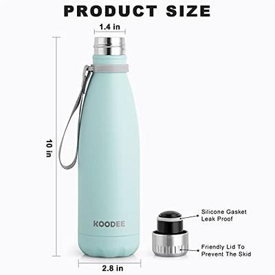 17 oz Kids Water Bottle Stainless Steel, Double Wall Vacuum Insulated Leak  Proof