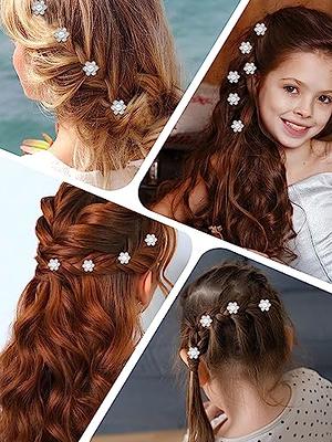 30Pcs Mini Pearl Hair Clips for Girls Hair Pins Rhinestone Hair