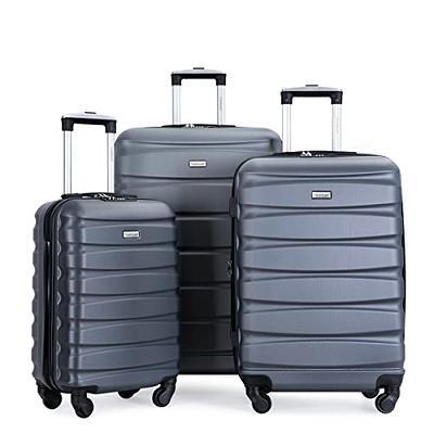 Zoe Soft Shell Lightweight Expandable 360 Dual Spinning Wheels Combo Lock  28, 24, 20 3 Piece Luggage Set