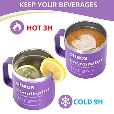 Sodlar Chaos Coordinator Mug - 14oz Coffee Purple Tumbler - Funny Gift  Ideas for Boss Women Teacher Office Best Mom Nurse Coworkers Thank You  Wedding Planner Boss Lady Men Worker Manager - Yahoo Shopping