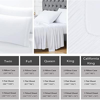 Empyrean Bedding Fitted Sheet Queen Size - Soft Microfiber Queen Fitted  Sheet Only - Moisture Wicking Fitted Bed Sheets Fits Up to 16 Inches Deep