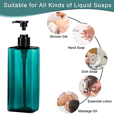 Empty Plastic Pump Bottles, Refillable Lotion Soap Dispenser Liquid  Container For Bathroom Soaps Shampoo And Body Wash