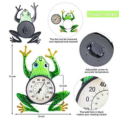 Wall Thermometer, Mini Wall Hanging no Batteries Required Thin Transparent  Dial Large Screen Hygrometer Clear Graduations Wall Indoor Outdoor  Thermometer Backyard Compost Thermometer for Greenhouses - Yahoo Shopping