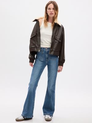 Low Rise '70s Flare Jeans with Washwell - Yahoo Shopping