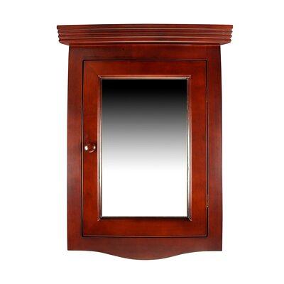 Corner Medicine Cabinet White Hardwood Wall Mount Recessed Mirror