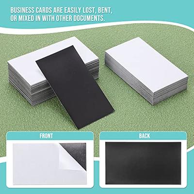100 Pack 2 x 3.5 inch Business Card Magnets Peel and Stick Adhesive  Magnetic