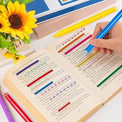 MGZTTHW 8pcs Curve Highlighter Pen Set, Dual Brush Marker Pens, 6 Different  Curve Shapes, Flownwing Flair Pen Colored Cool Pens for Note Taking - Yahoo  Shopping