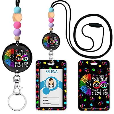 JUDODUCK Be Kind Lanyard with ID Badge Holder Phone Pad Girls