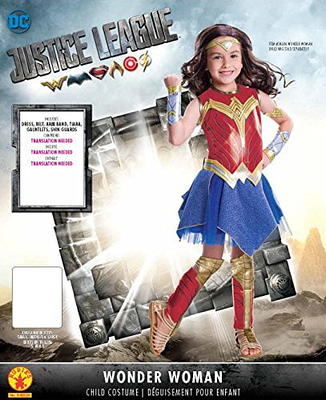 Rubies Deluxe Wonder Woman Girls Halloween Costume