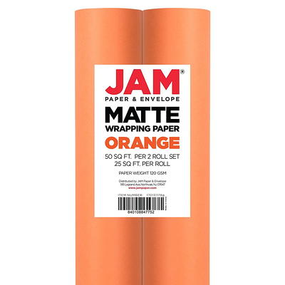 Jam Paper Green Matte Gift Wrapping Paper Rolls - 2 Packs Of 25 Sq. Ft. :  Target