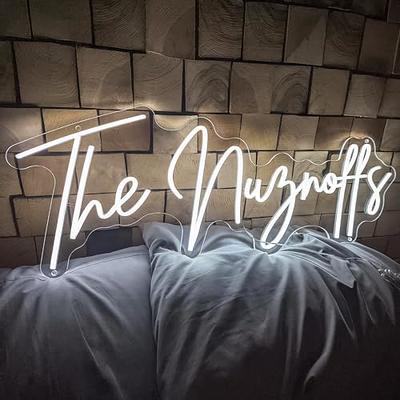  Custom LED Neon Signs, Handmade Personalised Neon Lights for  Bedroom Wedding Birthday Party Home Wall Décor Bar Salon Neon Light Sign,  Company Logo or Business Signs ( Optional 18'' to