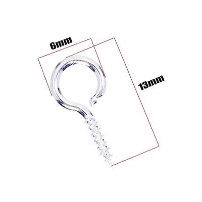 Shapenty Mini Metal Screw Eye Pin Hook Small Hoop Peg for Resin