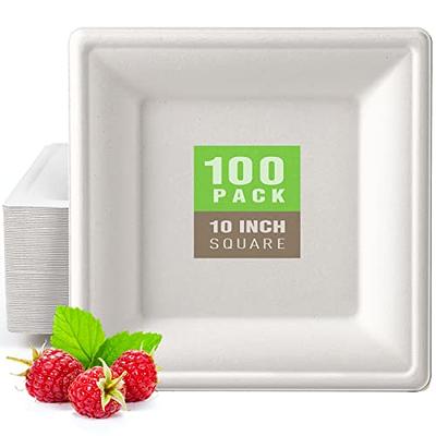 50/100pcs Rectangular Cake Tray White Paper Plate Disposable Dinner Plate  Paper Plate Cake Disposable Paper Plate