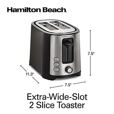  Hamilton Beach 2-Slice Non-Stick Belgian Waffle Maker & 2 Slice  Extra Wide Slot Toaster with Shade Selector, Toast Boost, Auto Shutoff,  Black (22633): Home & Kitchen