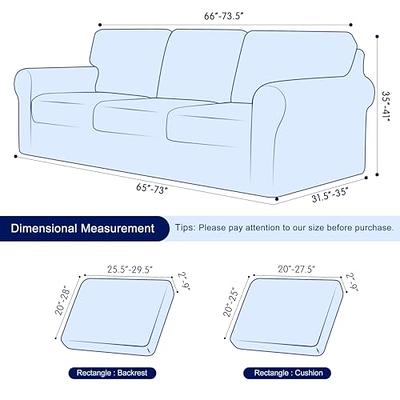 Subrtex Sofa Slipcover Sets 7 Pieces Stretch Couch Cover Backrest