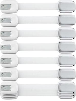 Child Safety Strap Locks (10 Pack) Baby Locks for Cabinets and Drawers,  Toilet, Fridge & More. 3M Adhesive Pads. Easy Installation, No Drilling  Required, White/Gray - Yahoo Shopping