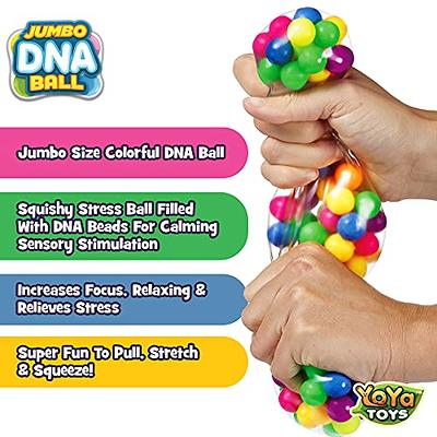 Jumbo 4 Blue and Purple Water Bead Filled Squeeze Stress Ball - Sensory, Stress, Fidget Toy