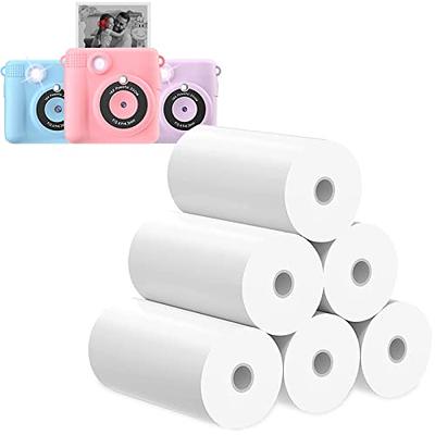  BISOFICE A6 Mini Pocket Printer Wireless BT Thermal Printer  Picture Label Memo Receipt Paper Printer + 9 Rolls Color Thermal Paper + 3  Rolls Adhesive Sticker Paper 57*30mm : Office Products