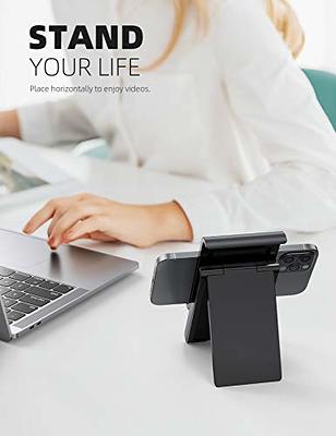  Lamicall Adjustable Cell Phone Stand, Desk Phone Holder,  Cradle, Dock, Compatible with iPhone 15, 14, Plus, Pro, Pro Max, 13 12 X  XS,4-8 Phones, Office Accessories, All Android Smartphone, Black :  Everything Else