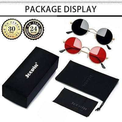 Joopin Black Polarized Round Sunglasses & Red Non-Polarized Circle Shades  for Women Men, Small Circular Sun Glasses UV400 Costume Sunnies - Yahoo  Shopping