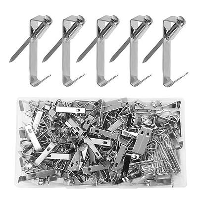 Heavy Duty Picture Frame Hooks Supports Up to 100 lbs - 10 Pack with Nails   Picture Hanging Hooks for Drywall - Mirror Hanging Hardware - Plaster  Wall Picture Hangers 
