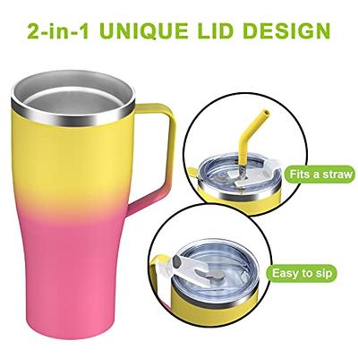 Zukro 50 oz Tumbler with Handle and Straw, Leak Proof Vacuum Large  Insulated Stainless Steel Tumbler…See more Zukro 50 oz Tumbler with Handle  and