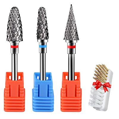 Drill Bits for Nails 4pcs 3/32 Short Handle, Professional Nail Drill Black  Ceramic Material, Quick and Safe Removal of Acrylic Nails : Amazon.in:  Beauty