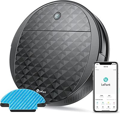  Lefant Robot Vacuum and Mop, Lidar Navigation, 4000Pa Suction  Robotic Vacuum Cleaner with 150Mins, Real-time Map, No-go Zones, Compatible  with Alexa/App, Ideal for Hard Floor and Pet Hair, Grey