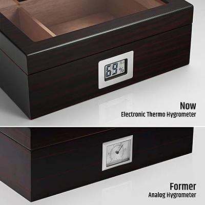 Analog Humidors Hygrometer for Large and Glass Top Humidor