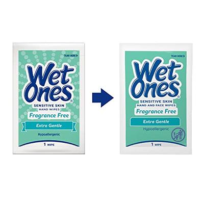 Wet Ones Antibacterial Hand Wipes Singles, Fresh Scent, Individually Wrapped 24 Ct. (6 Pack)