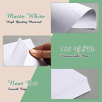  1000 Piece Blank Printable Business Cards 3.5 x 2, Perforated Card  Stock Paper for Inkjet and Laser Printers, 10 Cards Per Sheet (White) :  Office Products