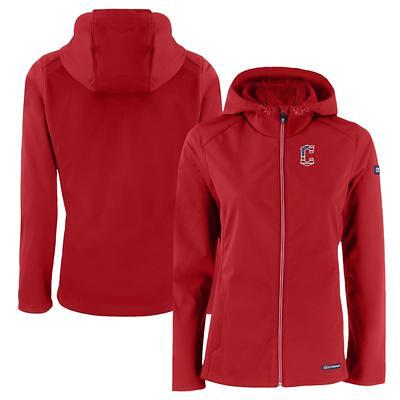 Atlanta Braves Cutter & Buck Big & Tall Evoke Hybrid Eco Softshell Recycled  Full-Zip Hoodie - Gray