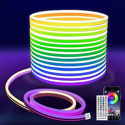 AILBTON Led Neon Rope Lights 32.8Ft,Control with App/Remote,Flexible Led  Rope Lights,Multiple Modes,IP65 Outdoor RGB Neon Lights Waterproof,Music  Sync