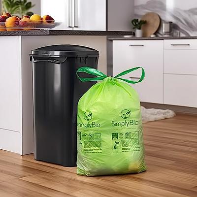 Primode 100% Compostable Bags 13 Gallon, Tall Kitchen Biodegradable Trash  Bags, 100 Count, Extra Thick 0.87 Mil. ASTMD6400 Food Scrap Yard Waste