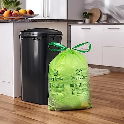 Compostable Heavy Duty Unscented Tall Kitchen Trash Bags - 60 Bags (13