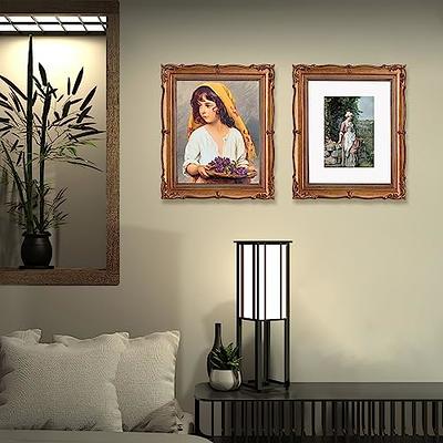 4X6 Picture Frames Vintage Antique Photo Frame Gold White for Tabletop  Single Di