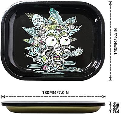 FANVA Rolling Tray with Magnetic Lid - Mini Metal Rolling Tray with Spill  Proof Cover - Cute Decorative Tray - Perfect Storage for Home or  On-The-Go-Small Size - 7 x 5.5 