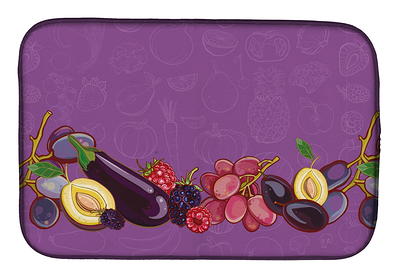 Caroline's Treasures 14 in. x 21 in. Berries Dish Drying Mat