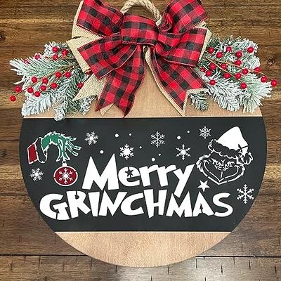 Large Christmas Stencils for Painting on Wood Reusable Merry