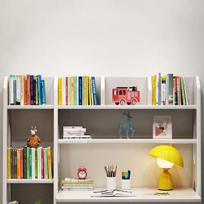 Balanbo Kid's Desk Kid's Table and Chair Set with Drawers and Bookshelf Wooden Kid's Media Desk Student Learning Computer Workstation and Writing