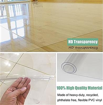 PVC Floor Mat Transparent Carpets Wooden Floor Protection Rugs