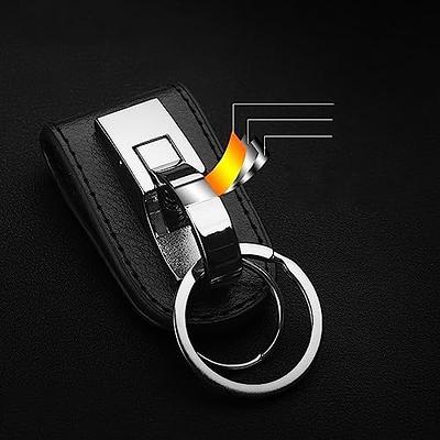 Cool Keychain for Men  Car Key Fob Holder with Leather Loop