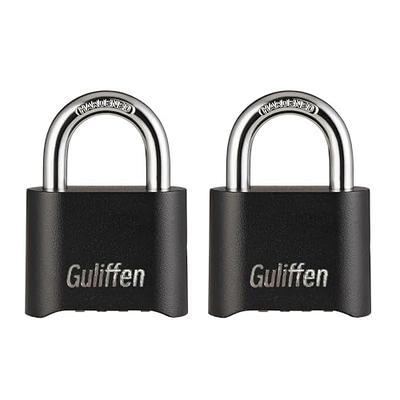 Guliffen Solid Brass Padlock with Key with 1-9/16 in. (40 mm) Wide Lock  Body,Keyed Padlock for Sheds, Storage Unit School Gym Locker, Fence,  Toolbox