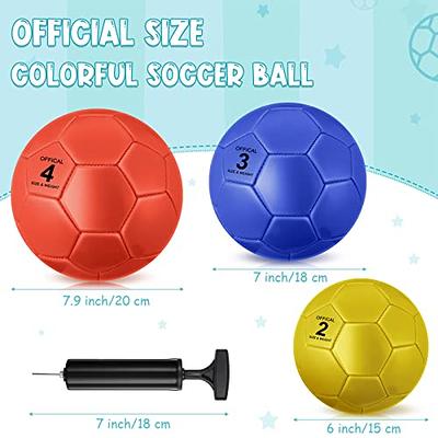 HyDren 6 Pcs Soccer Ball with Pump Machine Stitched Operation