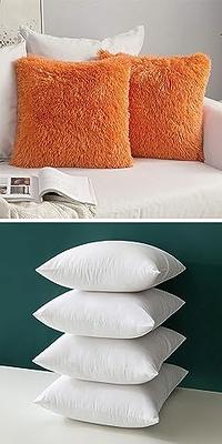 MIULEE Pack of 2 Decorative Throw Pillow Covers Plush Faux Fur