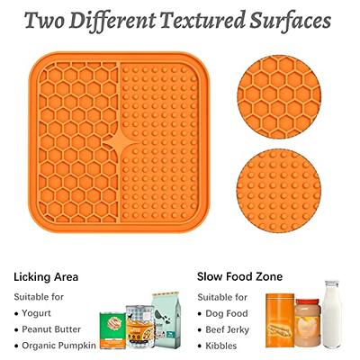 Lick Mat for Dogs and Cats Slow Feeder mats Non-Slip Design with Suction  Cups, Premium Lick Pads for Boredom Anxiety Relief,Enrichment Treat mats  for