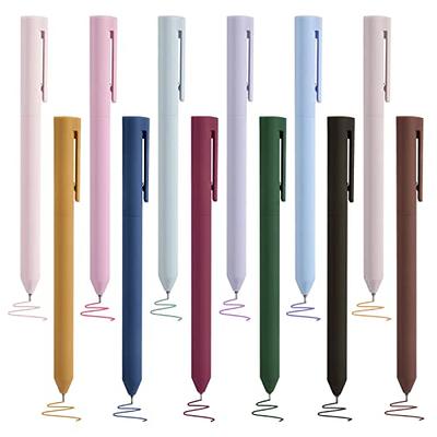  BAYTORY 12Pcs Colored Gel Pens, Assorted Unique Vintage &  Pastel Ink Colors, Quick Dry Ink Pen Fine Point 0.5mm Smooth Writing for  School Supplies Journaling Notetaking Stationery : Office Products
