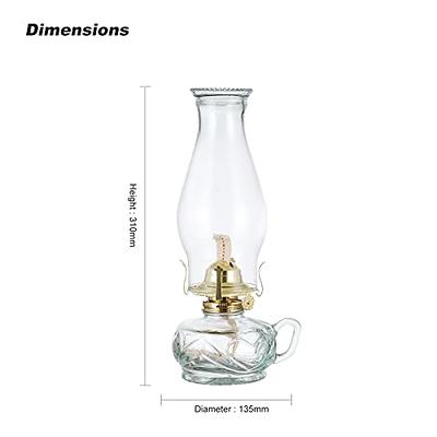 Large Glass Kerosene Oil Lamp Lantern Vintage Oil Lamps for Indoor Use  Decor Chamber Hurricane Lamp - Yahoo Shopping